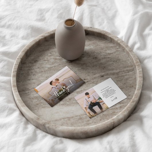 Handgeschriebene Hochzeiten Fotos - Danke Karte