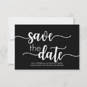 Handgeschriebene Hochzeiten speichern die Datumska Save The Date (Rückseite)