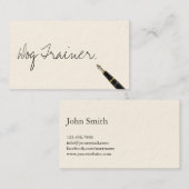 Handgeschriebene Hundeschulungskarte Visitenkarte (Vorne/Hinten)