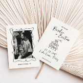 Handgeschriebene Illustrierte Champagner Tower Wed Save The Date