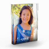 Handgeschriebene Kalligrafie Nana Heart Custom Kee Fotoblock (Links)