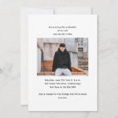 Handgeschriebene Klasse des 2025-Foto-Abschlusses Ankündigung (Rückseite)