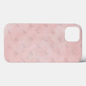 Handgeschriebene LIEBE auf verblasstem rosa Hinter Case-Mate iPhone Hülle (Rückseite (Horizontal))