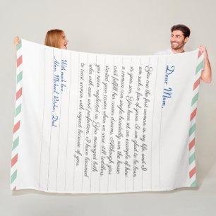 Handgeschriebene Liebe eines Notebooks Fleecedecke