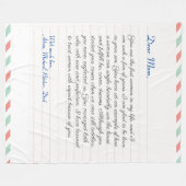 Handgeschriebene Liebe eines Notebooks  Fleecedecke (Vorderseite (Horizontal))