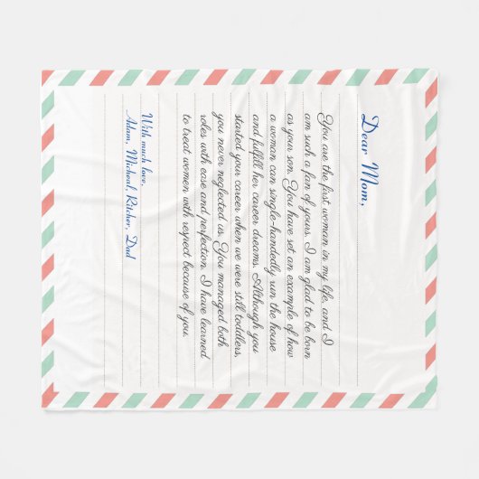 Handgeschriebene Liebe eines Notebooks Fleecedecke (Vorderseite (Horizontal))