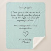 Handgeschriebene Liebe oder Nachricht von Aqua Sherpadecke (Vorderseite)