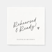 Handgeschriebene Liebe Serviette (Vorderseite)