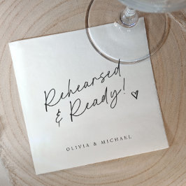 Handgeschriebene Liebe Serviette