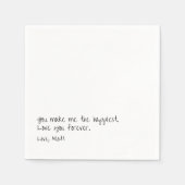 Handgeschriebene Liebe | TOUCH Serviette (Vorderseite)