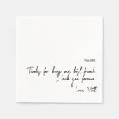 Handgeschriebene Liebe | TOUCH Serviette (Vorderseite)