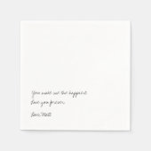 Handgeschriebene Liebe | TOUCH Serviette (Vorderseite)