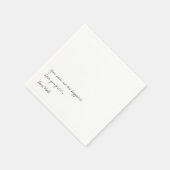 Handgeschriebene Liebe | TOUCH Serviette (Ecke)