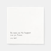 Handgeschriebene Liebe | TOUCH Serviette (Vorderseite)