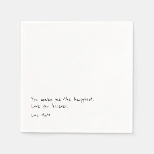 Handgeschriebene Liebe TOUCH Serviette