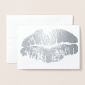 Handgeschriebene Liebe und Dankskriptüberlagerungs Folienkarte (Rückseite mit Umschlag)