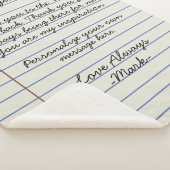 Handgeschriebene Lieben oder Nachrichten für Noteb Sherpadecke (3/4)