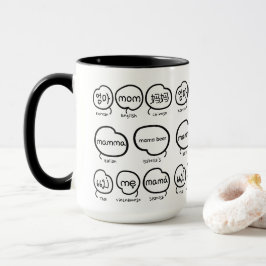 Handgeschriebene Mama-Typografie Moderne Muttertag Tasse