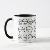 Handgeschriebene Mama-Typografie Moderne Muttertag Tasse (Links)