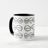 Handgeschriebene Mama-Typografie Moderne Muttertag Tasse (Vorderseite Links)