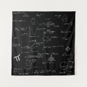 Handgeschriebene Mathematik Formeln und Gleichunge Wandteppich (Vorderseite)