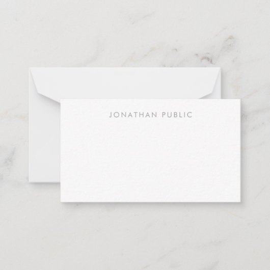 Handgeschriebene Mit Monogramm einfache Vorlage Mi (Vorderseite)