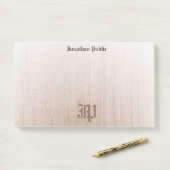 Handgeschriebene Mit Monogramm Vorlagendarstellung Post-it Klebezettel (Auf Schreibtisch)