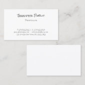 Handgeschriebene moderne, elegante, einfache Desig Visitenkarte (Vorne/Hinten)