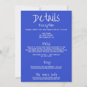 Handgeschriebene, moderne Funky Gezeichnet in eine Einladung (Rückseite)