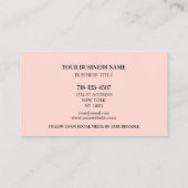 Handgeschriebene moderne Minimalistische Beige Eri Terminkarte (Rückseite)