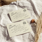 Handgeschriebene moderne Retro Champagner Tower We Mitteilungskarte