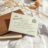 Handgeschriebene moderne Retro Champagner Tower We Mitteilungskarte