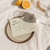 Handgeschriebene moderne Retro Champagner Tower We Mitteilungskarte