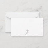 Handgeschriebene Monogramm-Einfache Vorlage Minima (Rückseite)