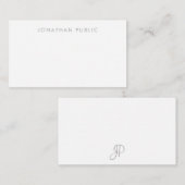 Handgeschriebene Monogramm-Einfache Vorlage Minima (Vorne/Hinten)