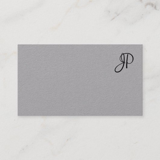 Handgeschriebene Monogramm-einfache Vorlage Modern Visitenkarte (Vorderseite)