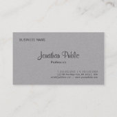 Handgeschriebene Monogramm-einfache Vorlage Modern Visitenkarte (Rückseite)