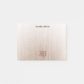 Handgeschriebene Monogramm-Vorlage Benutzerdefinie Post-it Klebezettel (Vorderseite)