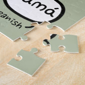 Handgeschriebene Mutter-Typografie Sagegrün Mutter Puzzle (Seite)