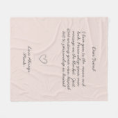 Handgeschriebene Nachrichten personalisieren den T Fleecedecke (Vorderseite (Horizontal))
