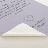 Handgeschriebene Nachrichten personalisieren den T Sherpadecke (3/4)