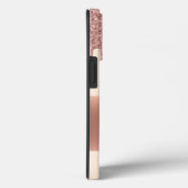 Handgeschriebene Name Rose Gold Glitzer Foto Case-Mate iPhone Hülle (Rückseite / Rechts)