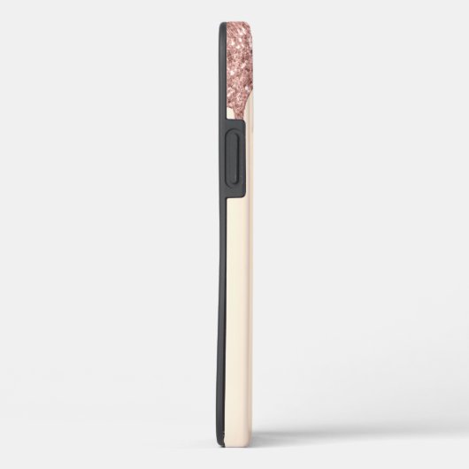 Handgeschriebene Name Rose Gold Glitzer Look Case-Mate iPhone Hülle (Rückseite / Rechts)