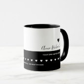 Handgeschriebene Name Signatur mit Liebe Herz Schw Tasse (VorderseiteRechts)