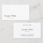 Handgeschriebene Namensschrift Modernes Elegantes Visitenkarte (Vorne/Hinten)