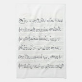 Handgeschriebene Noten Behalt des Versprechens Son Geschirrtuch (Vertikal)