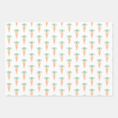Handgeschriebene Osterkarrot-Geschenkwrap Geschenkpapier Set (Vorderseite 2)