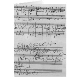 Handgeschriebene Partitur