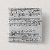 Handgeschriebene Partitur Button (Vorderseite)