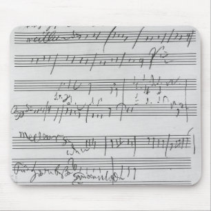 Handgeschriebene Partitur Mousepad